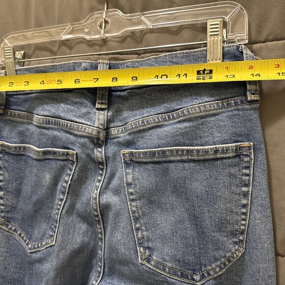 Gap 70s High Rise Flare Patch Pocket Hippie Boho Jeans Size 29 / 8 - Picture 7 of 11